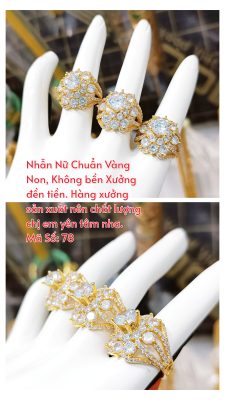 Nhẫn nữ đính đá_ Mã 78