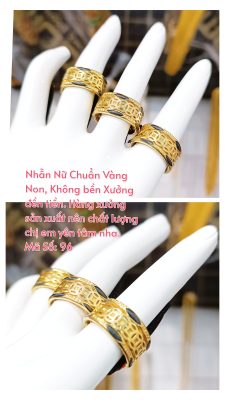 Nhẫn kim tiền nữ lông voi_ Mã 96