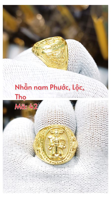 Nhẫn nam Phước Lộc Thọ_Mã 42