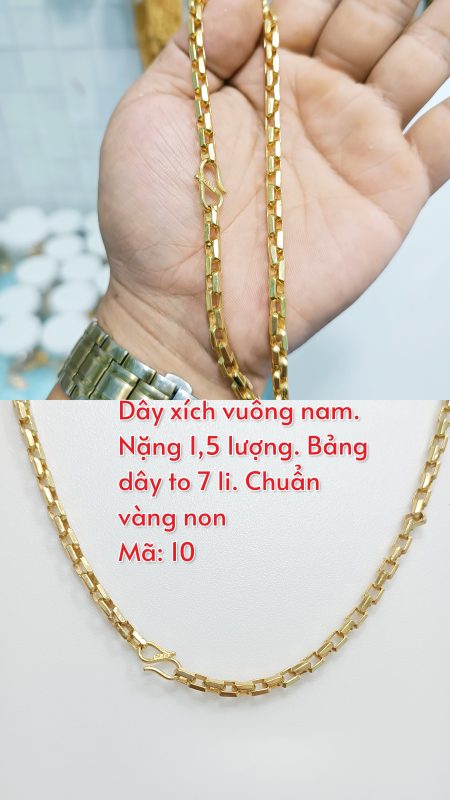 Dây chuyền xích nam bảng 7 li_Mã 10