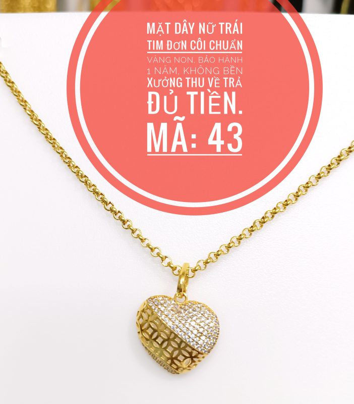 Mặt dây trái tim đơn côi_ Mã 43