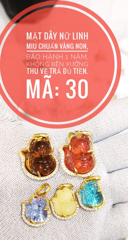 Mặt dây nữ linh miu đủ màu_ Mã 30