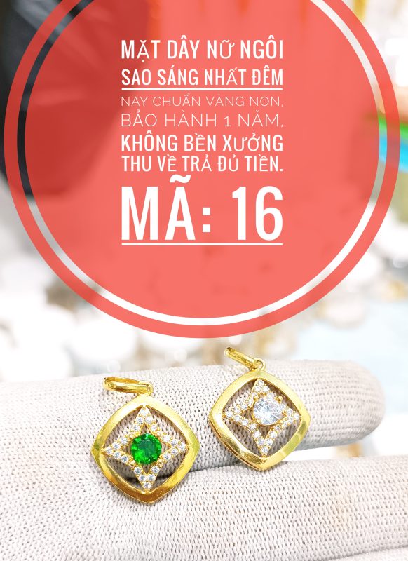 Mặt dây ngôi sao xanh_ Mã 16