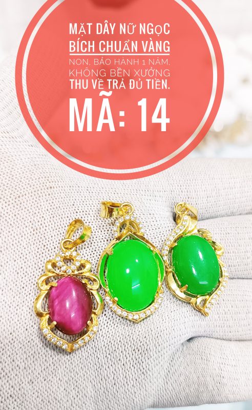 Mặt dây ngọc đủ màu_ Mã 14