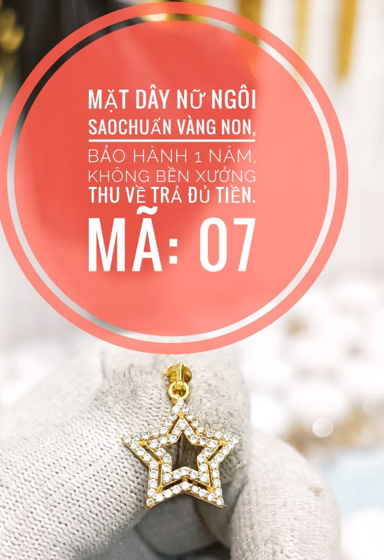 Mặt dây nữ ngôi sao may mắn_Mã 07