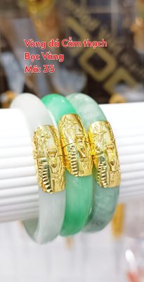Vòng cẩm thạch bọc vàng_ Mã 35