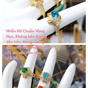 Nhẫn nữ hoa đủ màu_ Mã 56