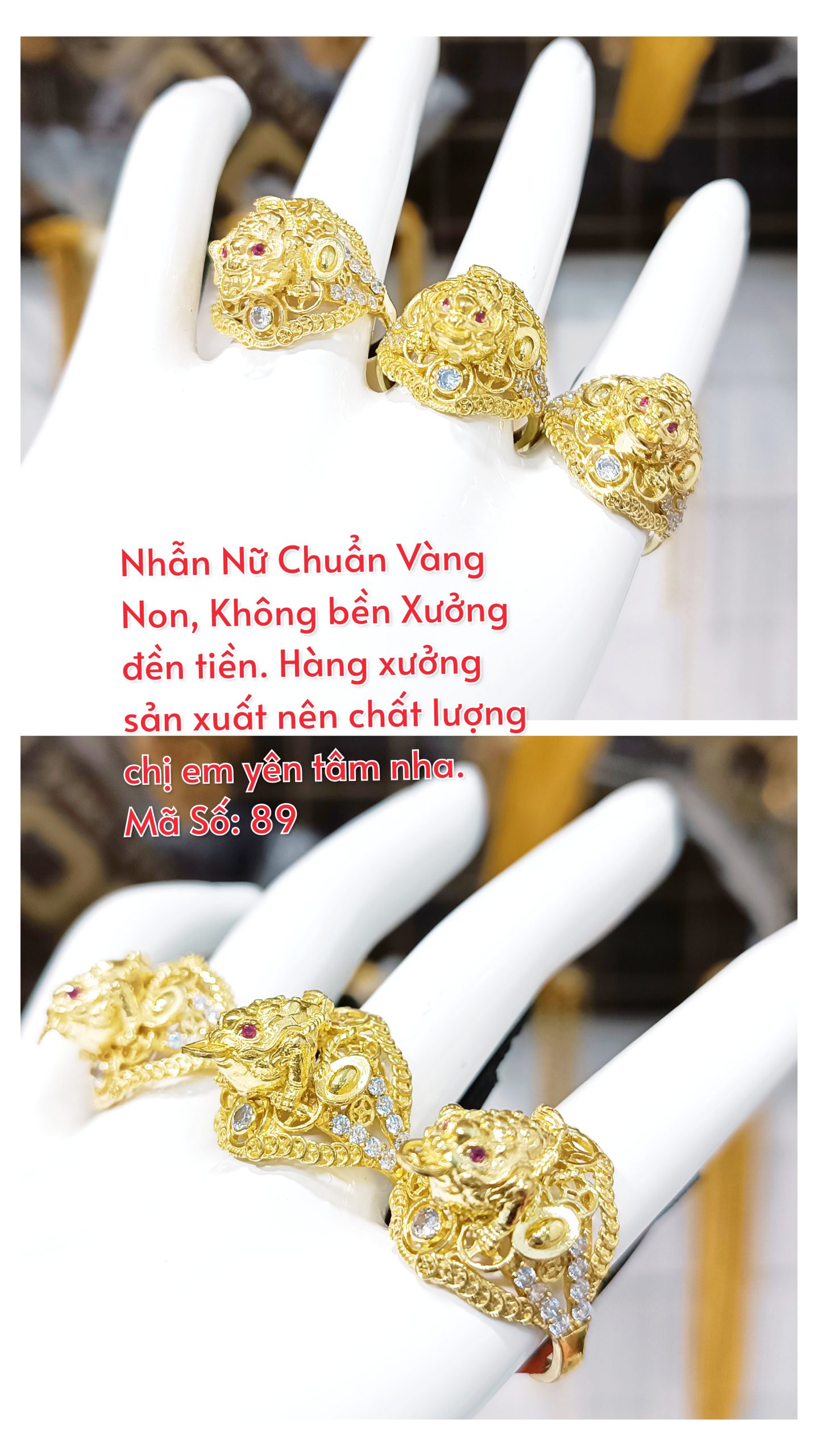 Nhẫn Cóc vàng_ Mã 89 Nhẫn Cóc vàng_ Mã 89