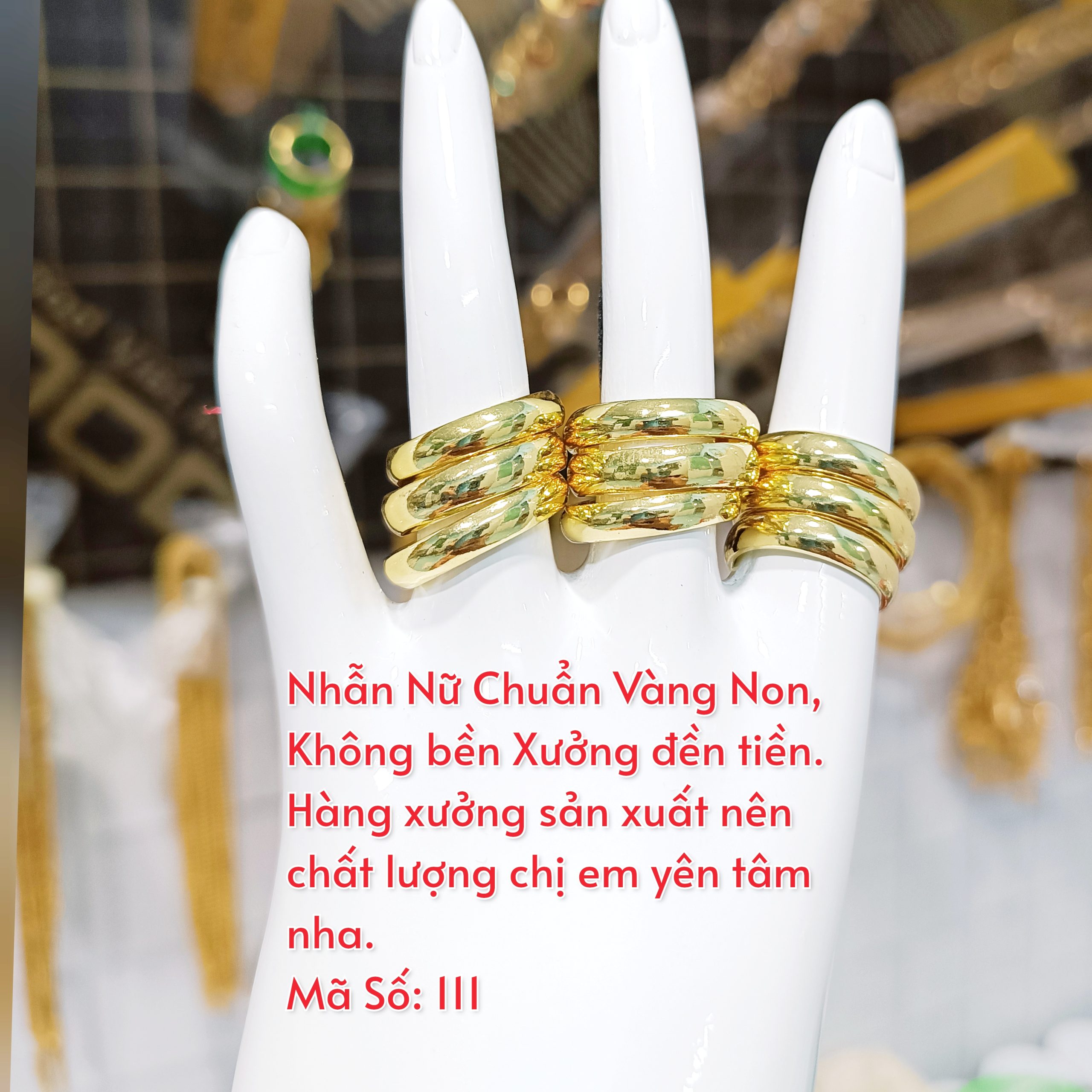 Nhẫn khoen_ Mã 111 Nhẫn khoen _ Mã 111