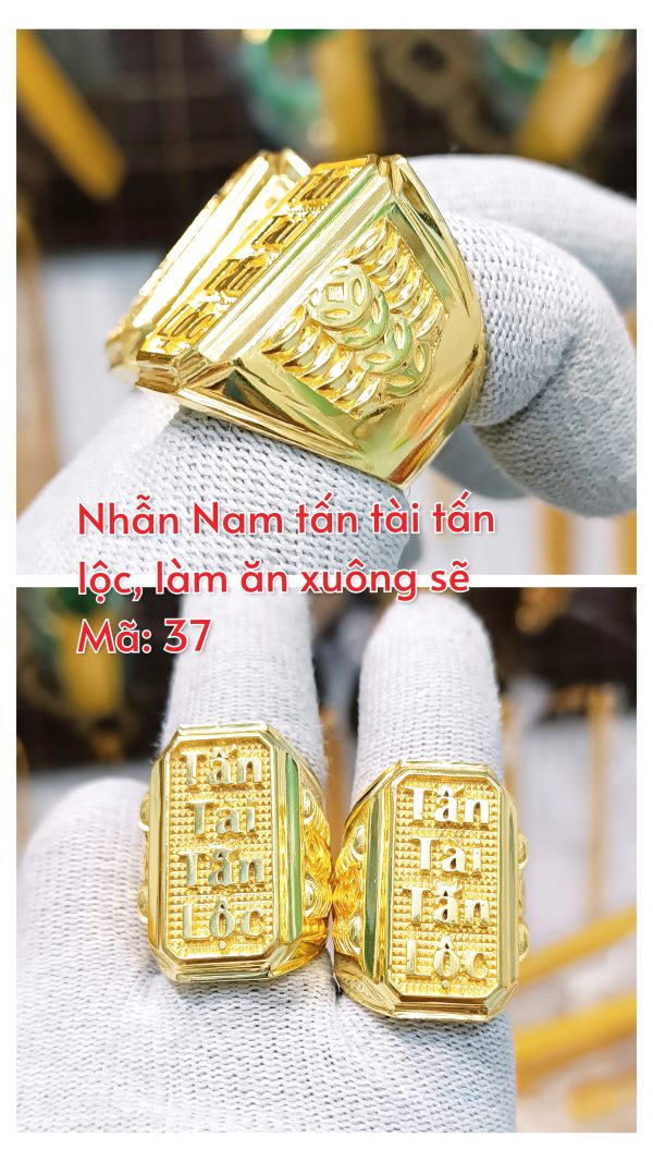 Nhẫn nam Tấn Tài Tấn Lộc_Mã 37