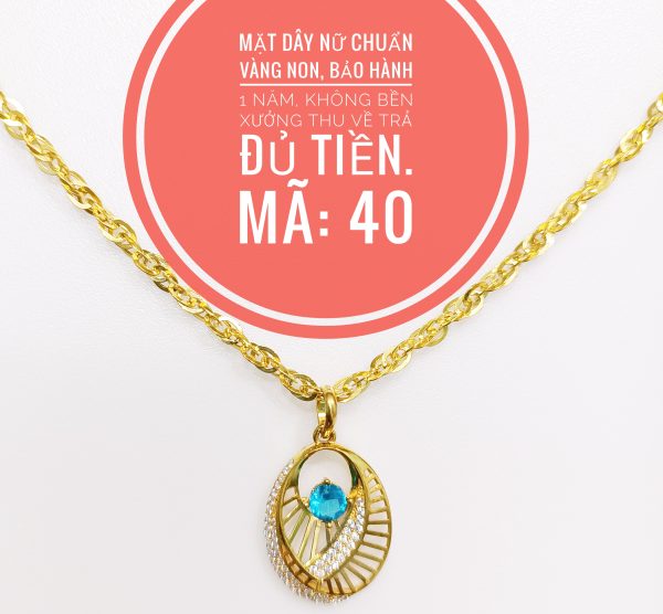 Mặt dây nữ lưới đính đá_ Mã 40