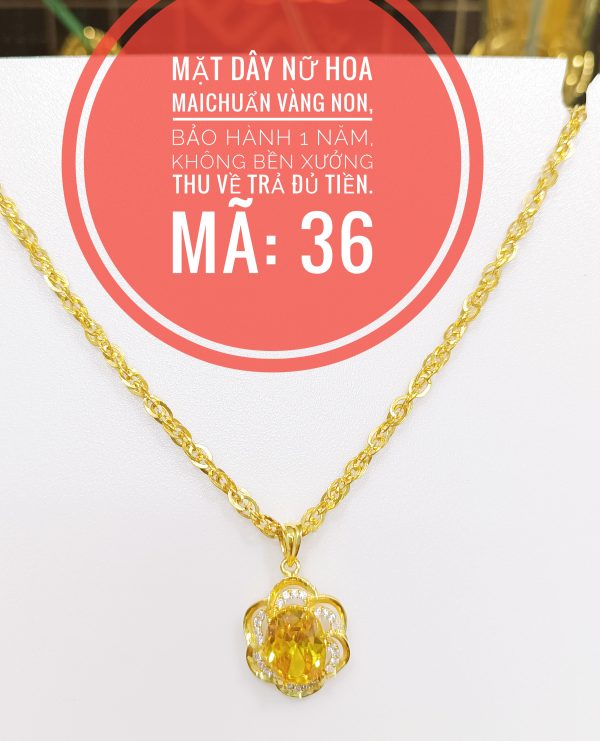 Mặt dây nữ hoa mai _ Mã 36