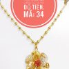 Mặt dây nữ hoa đính đá_ Mã 34