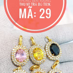 Mặt dây nữ ngọc đủ màu_ Mã 29