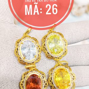 Mặt dây nữ ngọc ruby đủ màu_ Mã 26