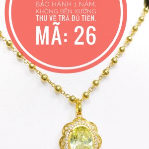 Mặt dây nữ ngọc ruby_ Mã 26