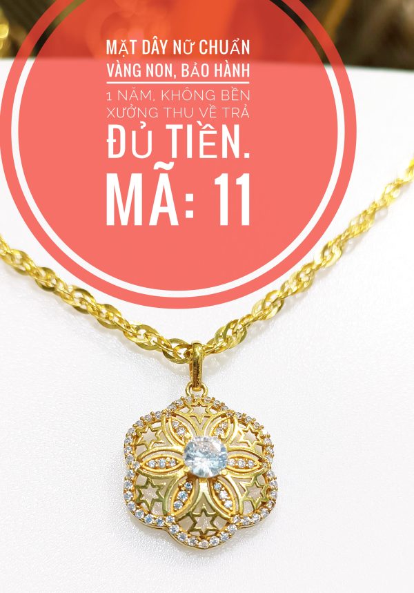 Mặt dây đính đá_Mã 11