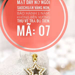 Mặt dây nữ ngôi sao may mắn_Mã 07