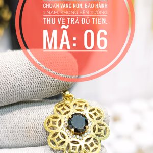Mặt dây nữ hoa kim tiền_Mã 06
