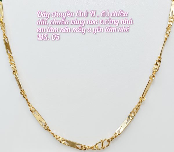 Dây chuyền chữ N_ mã 05